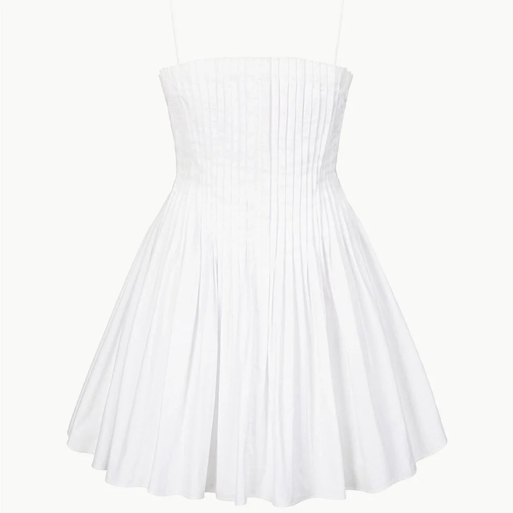 NEW STAUD mini bella dress in white - Picture 1 of 13